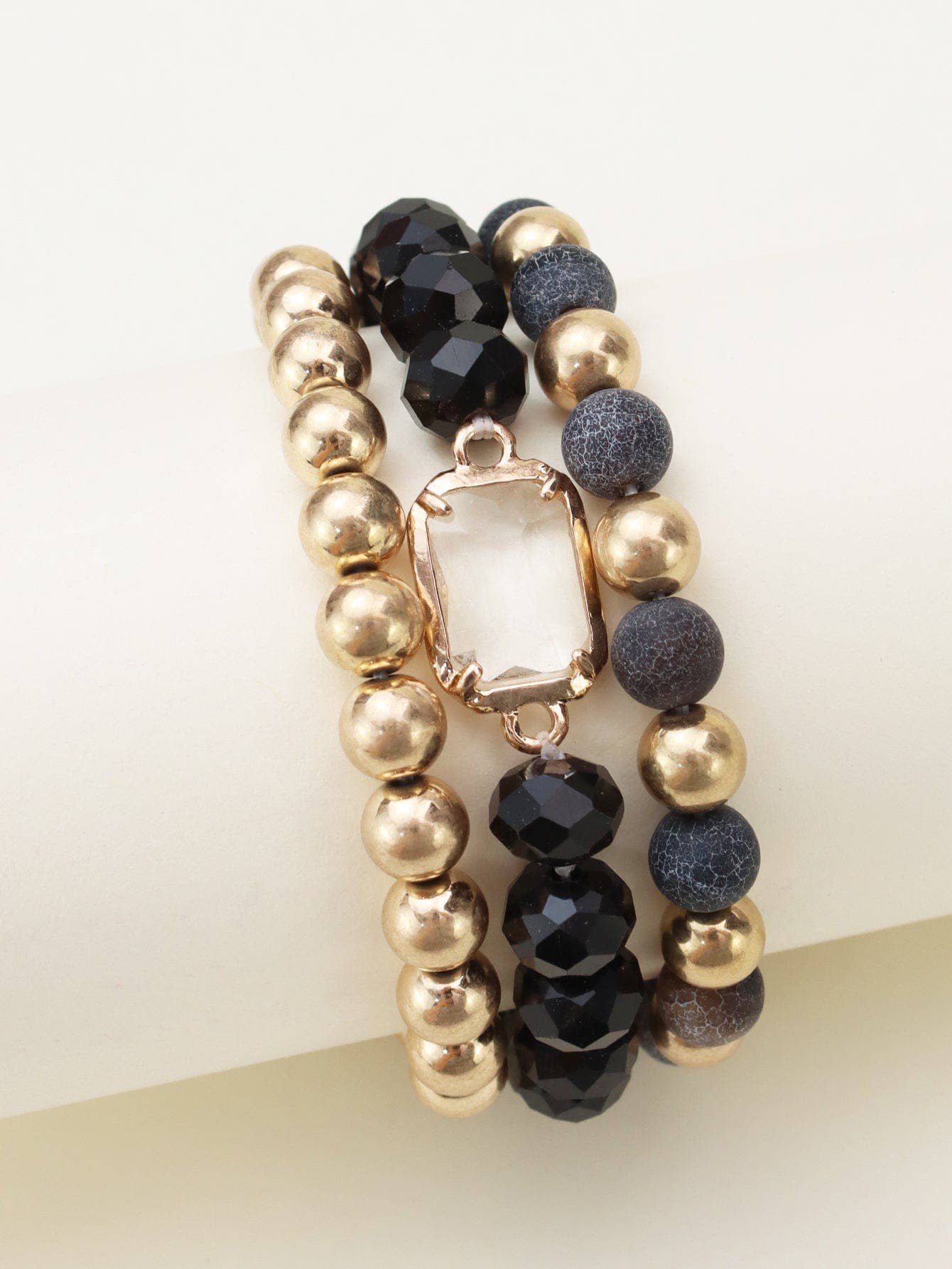 MiMi Wholesale - Wholesale Beaded Bracelet - Nora Multi Strand Beaded Bracelet0