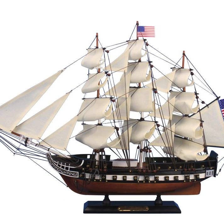 Hampton Nautical - Wholesale Decorative Tabletop Object - USS Constitution Tall Model Ship 24"