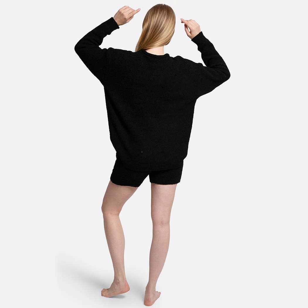 Fashion City – wholesale Sweatshirt – Women's – Happy Face Luxury Soft Lounge Pullover Sweater3