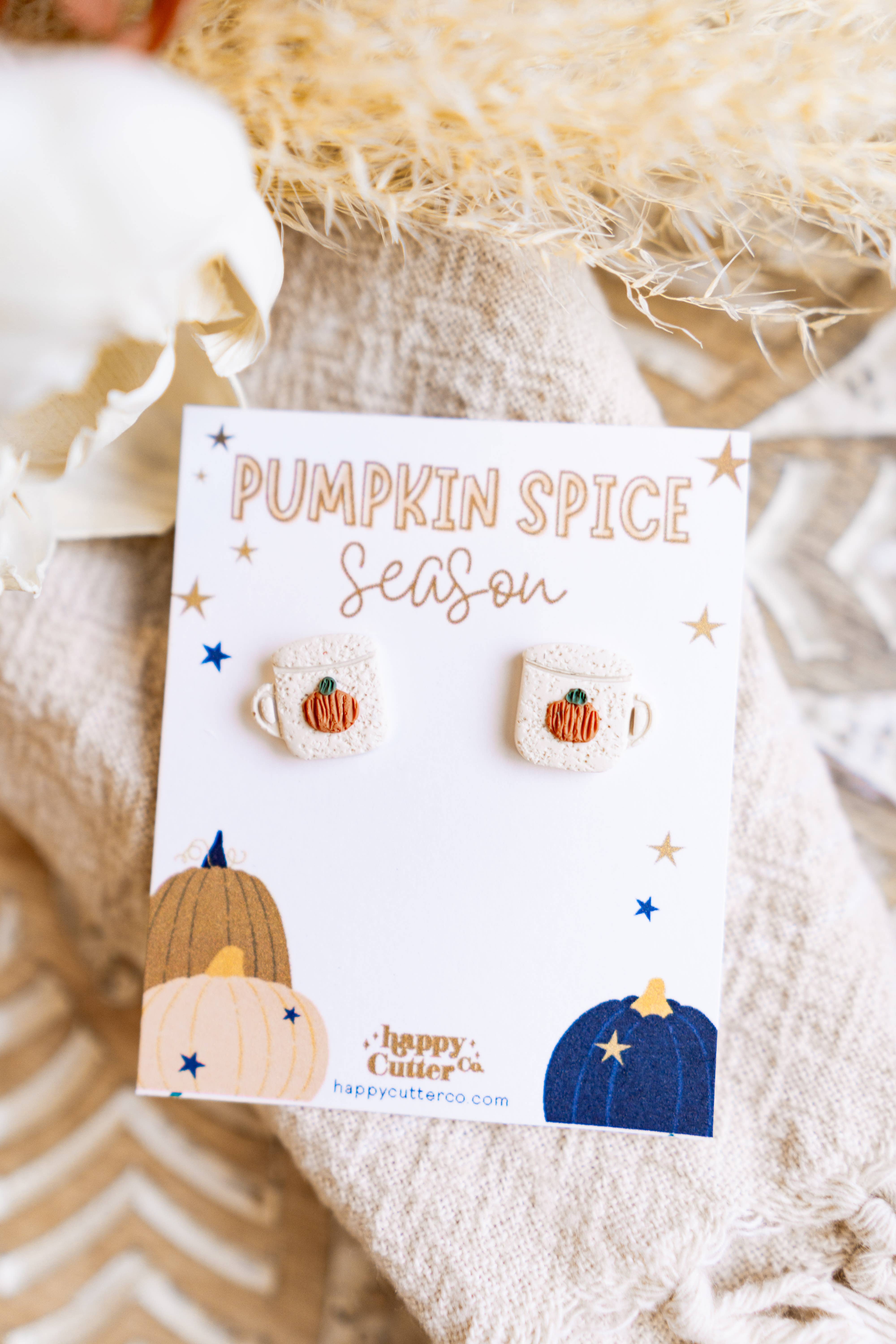 Happy Cutter Co - Wholesale Stud/Post Earrings - Cozy Fall Stud Earrings | Fall Lover Earrings |Fall Mug Stud1