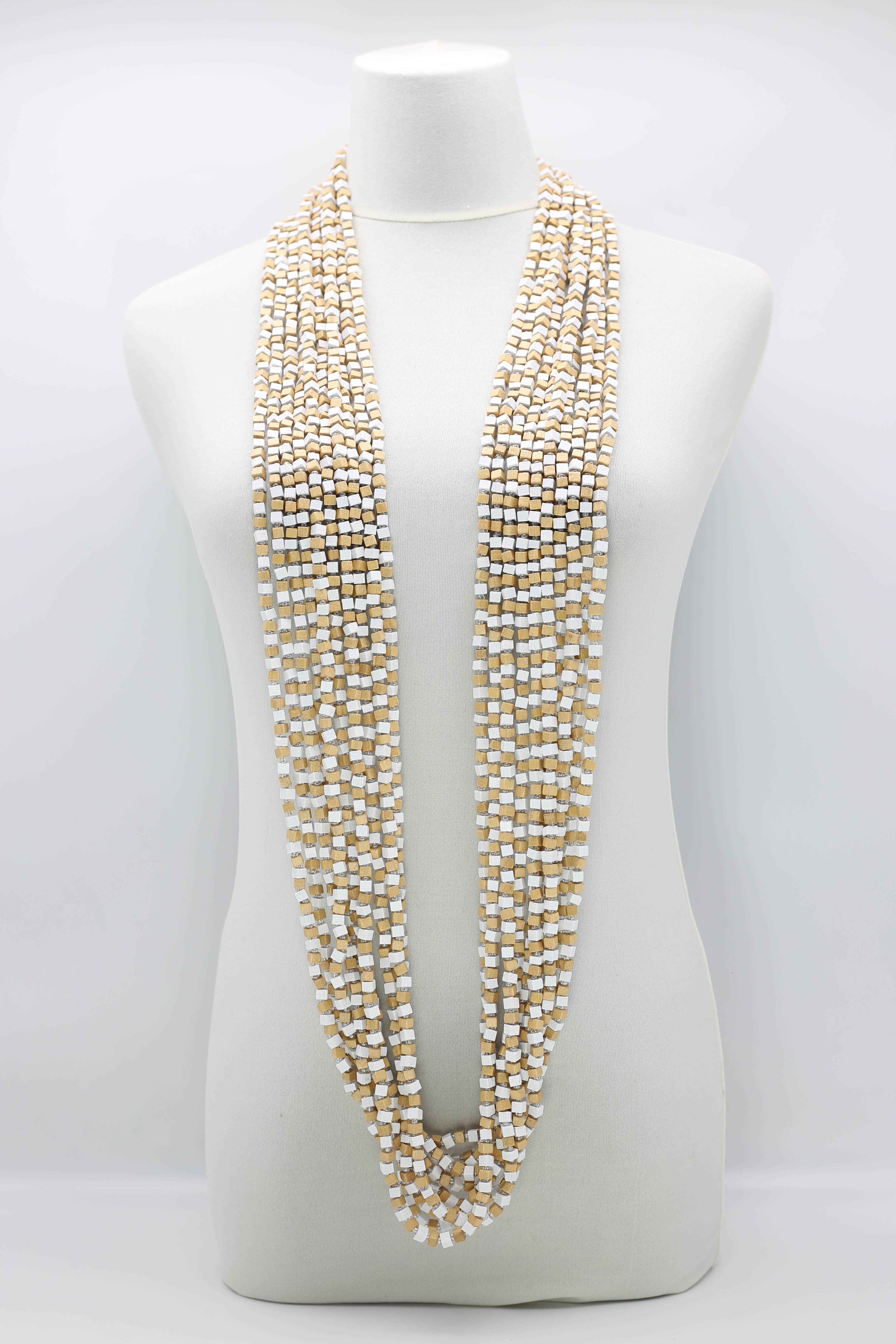 Jianhui London – Engroshandel Perlehalskæde – Den næste Pashmina halskæde Træperler - Mosaic Art16