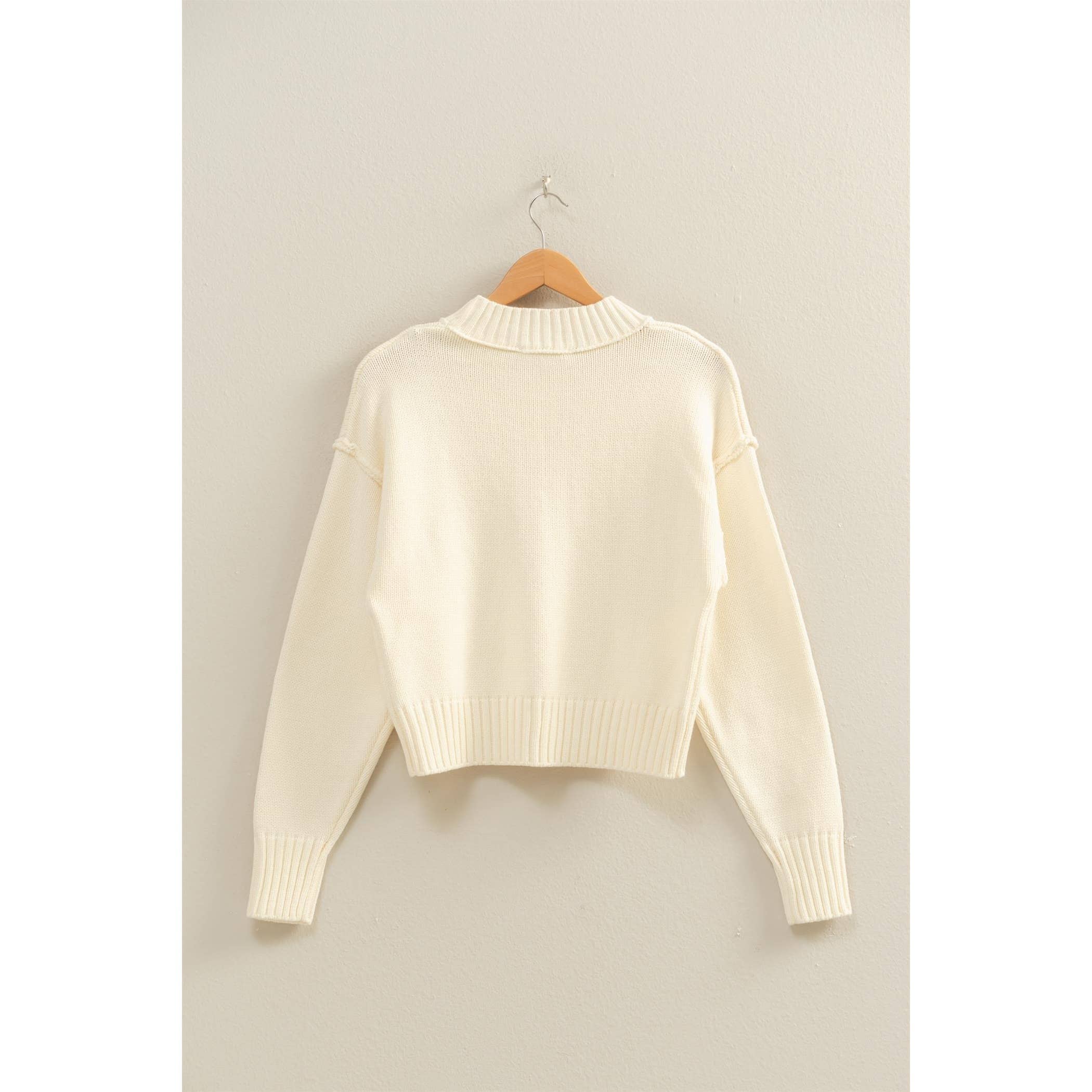 HYFVE – Großhandel Strickpullover – Damen – Pullover mit Stehkragen und Naht vorne12