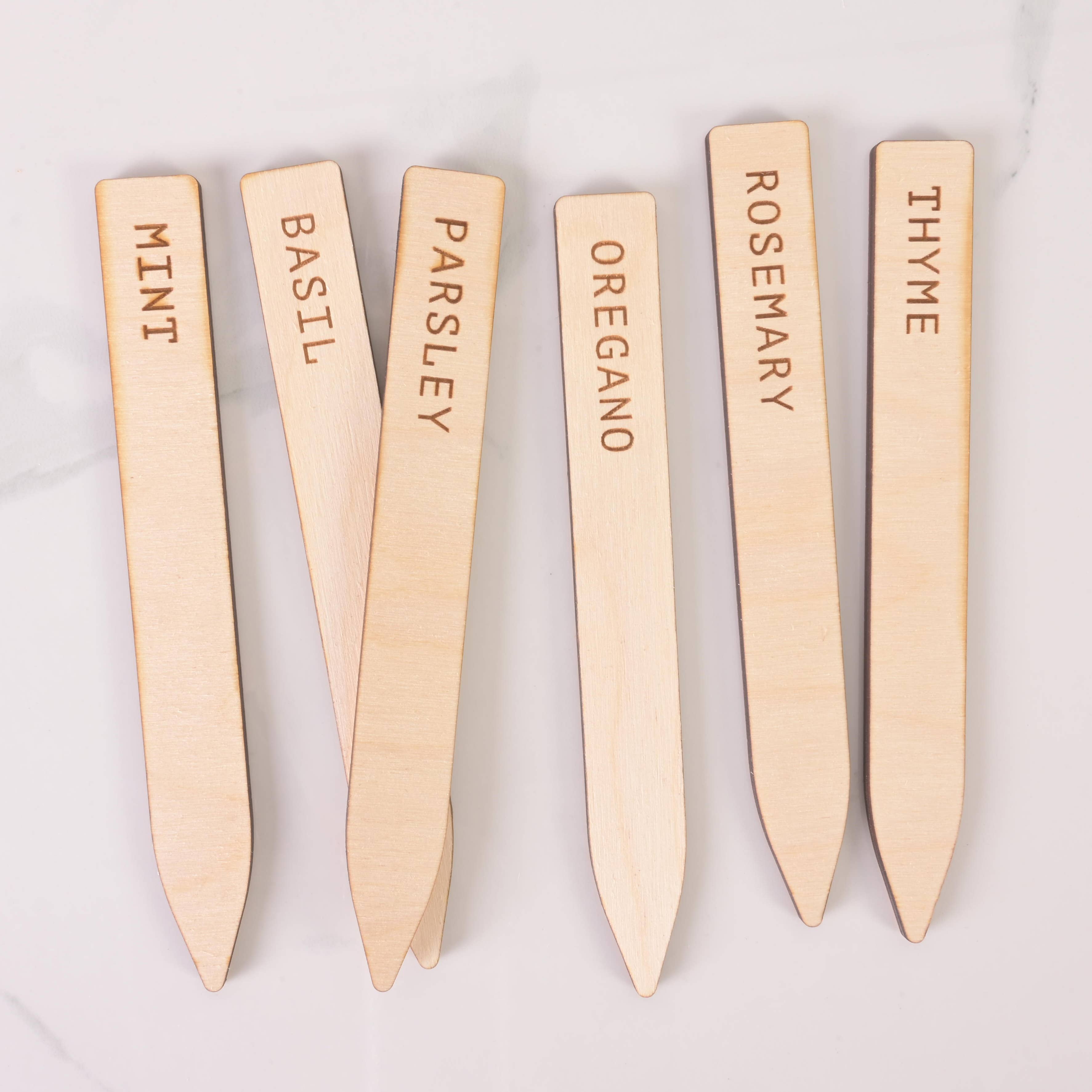 Em And Me Studio - Wholesale Garden Tool - Wood Plant Markers, set of 6, Vegetable and Herb Garden5