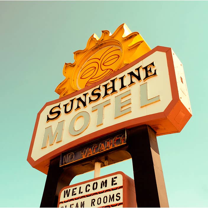 ArtHouse And Co. - Wholesale Art print - Sunshine Motel 11" x 14" Matted Print
