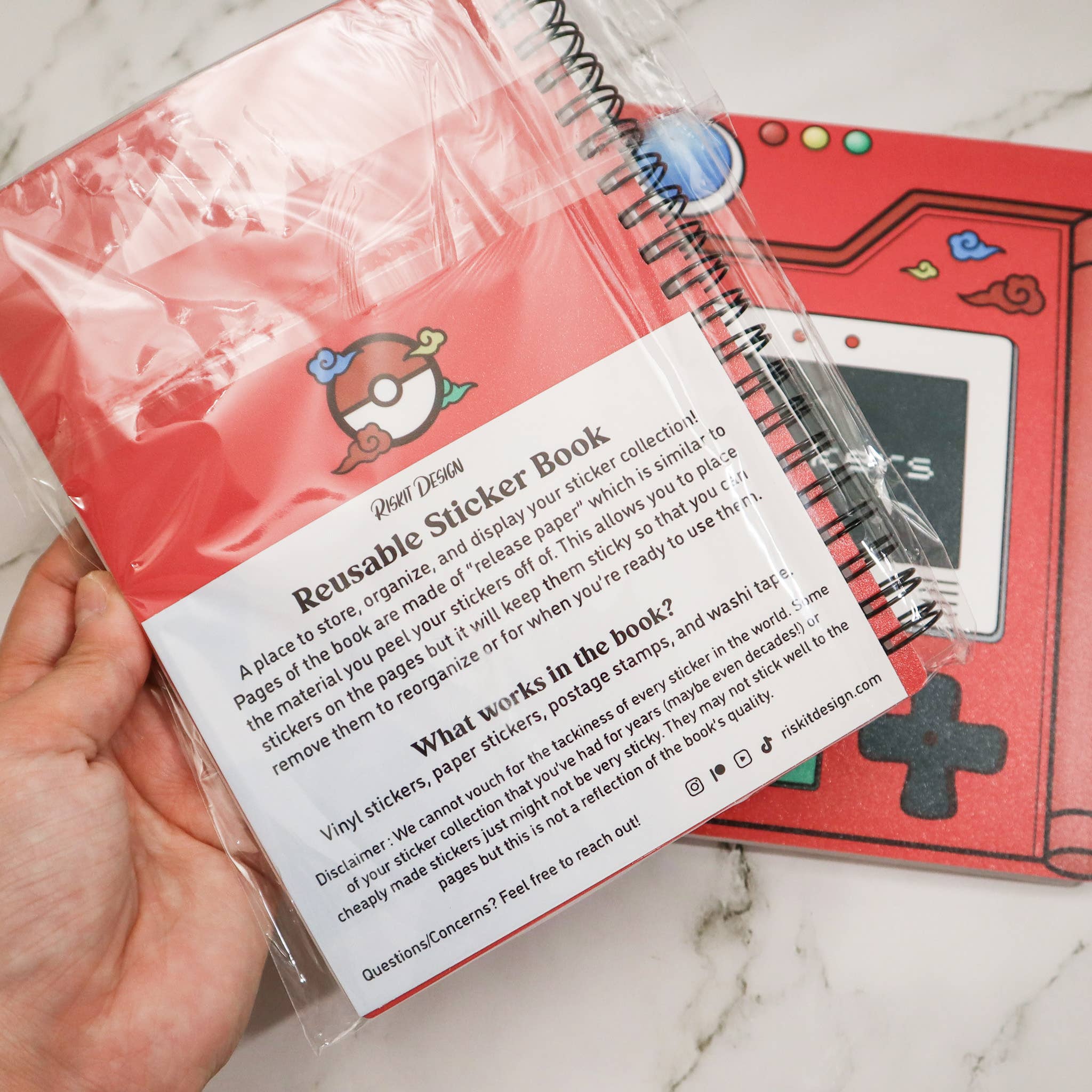 Riskit Design - Vente Autocollant - Livre d'autocollants réutilisables Collectors De5
