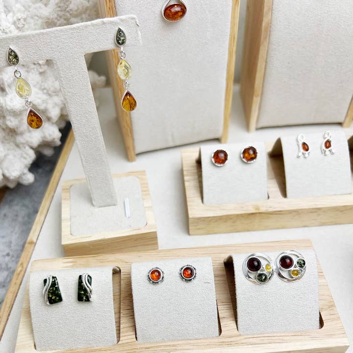 SilverAmber Jewellery - Wholesale Jewelry Set - 925 Sterling Silver & Genuine Baltic Amber Jewellery Starter Pack - SP15