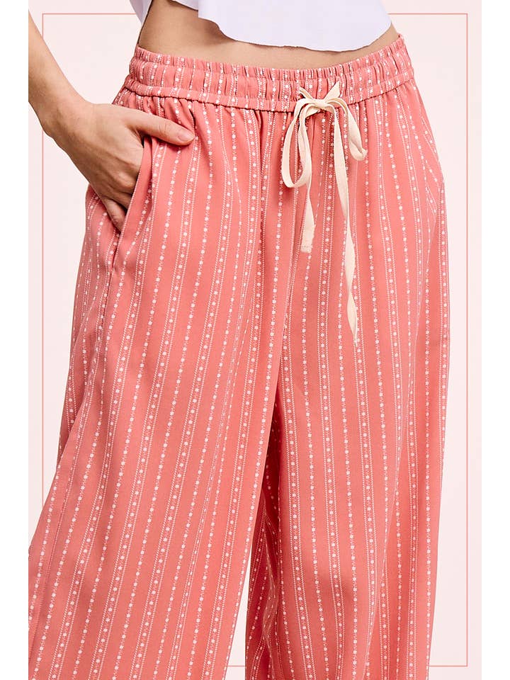 La Miel – Calças - Mulher por atacado – JDP4228-Calças de Design Padronizado de Corte Descontraído Com Bolsos26