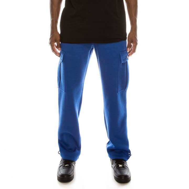 Victorious - Wholesale Pants - Men's - FL77 SOLID FLEECE HEAVYWEIGHT CARGO SWEATPANTS (OPEN PACK)32