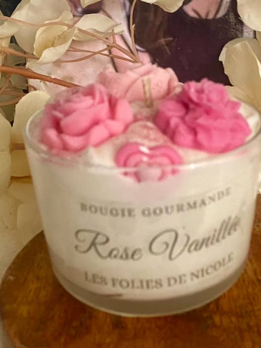 ❤️ Vanilla Rose Candle – Valentine's Collection for wholesale by Les folies de Nicole
