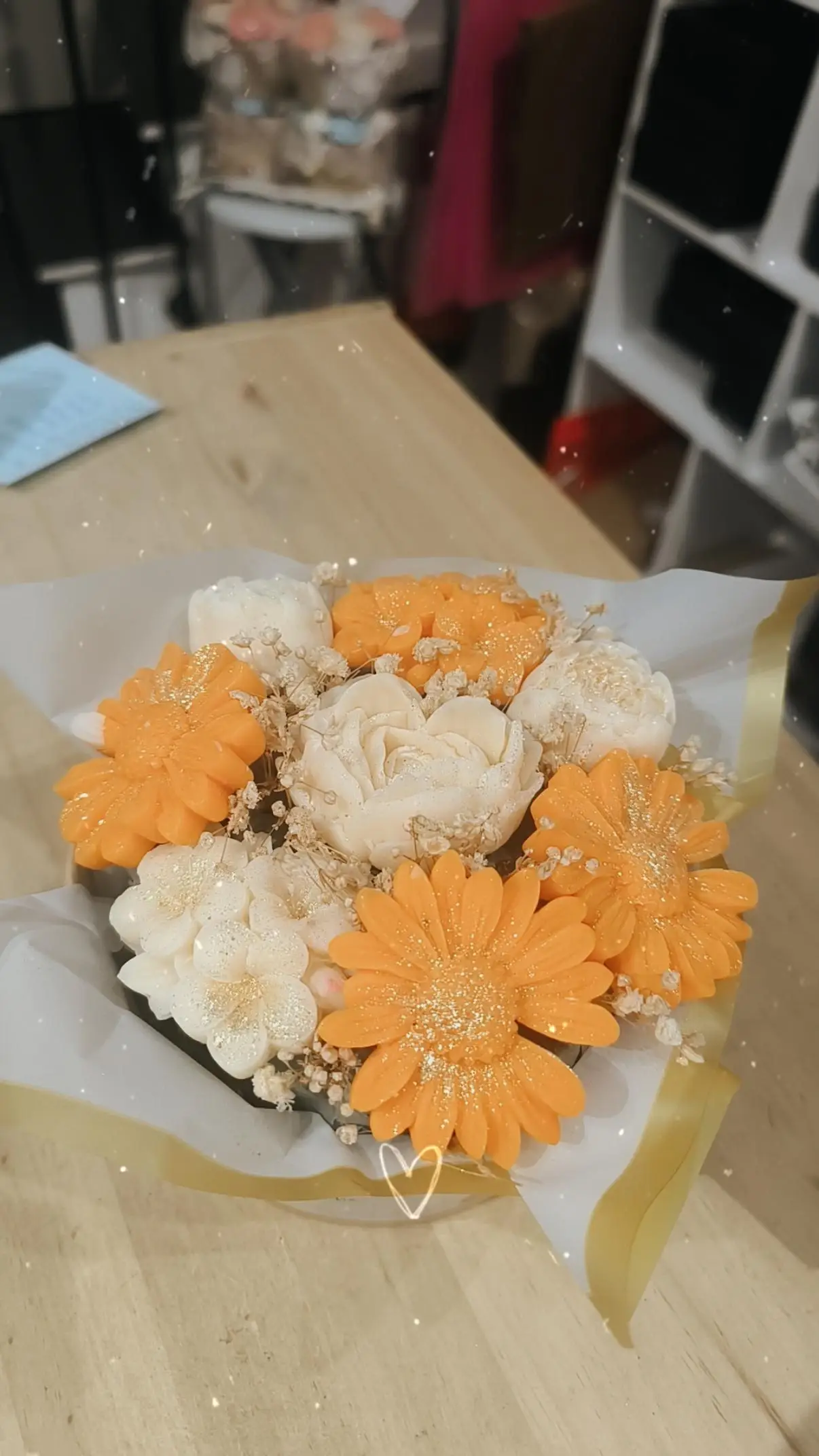 Les Bougies De Cindy - Vendita all'ingrosso Candela per esterni - Bouquet di cera profumata a forma di fiori2