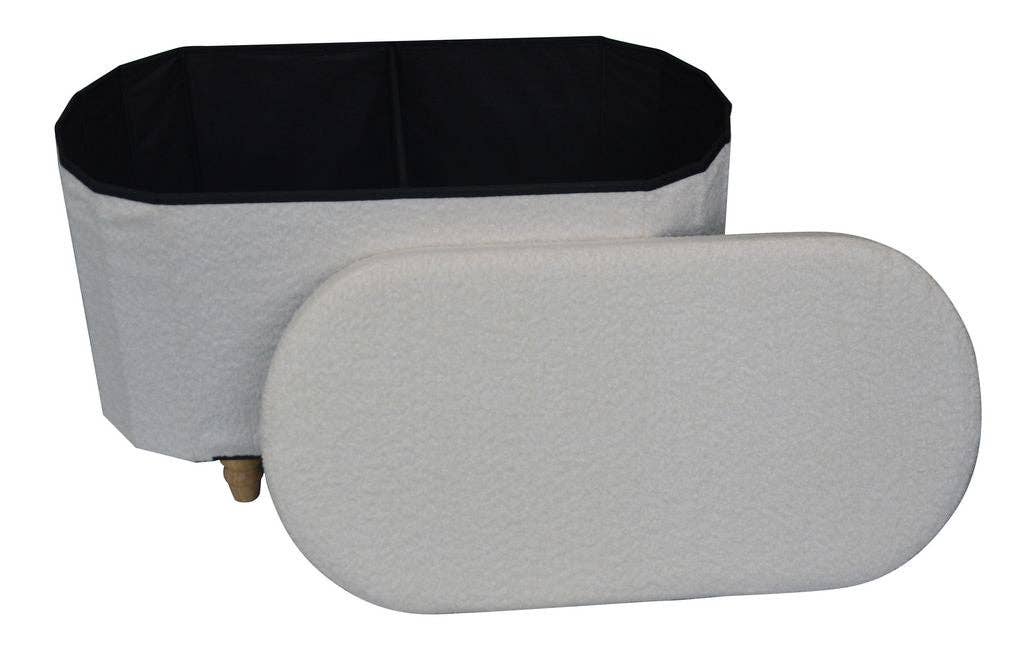 Aria Home – wholesale Ottoman – Esme Ottoman With Boucle Storage Bench26