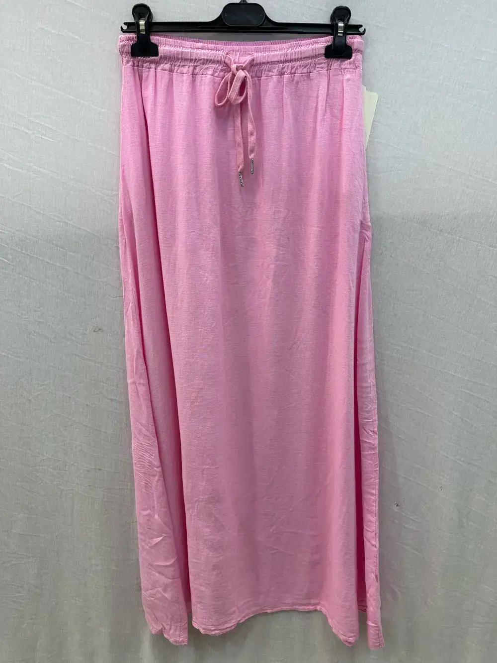 Mimi & Gogo - Wholesale Skirt - Women's - Long linen skirt with two pockets @8628_JLinPoche0