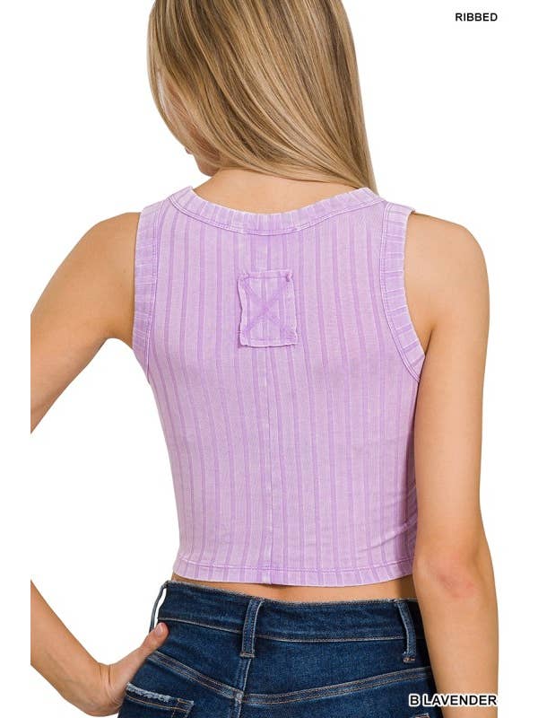 Vanilla Monkey – wholesale Tank top – Women′s – Ribbed Sleeveless Cropped Tank Top