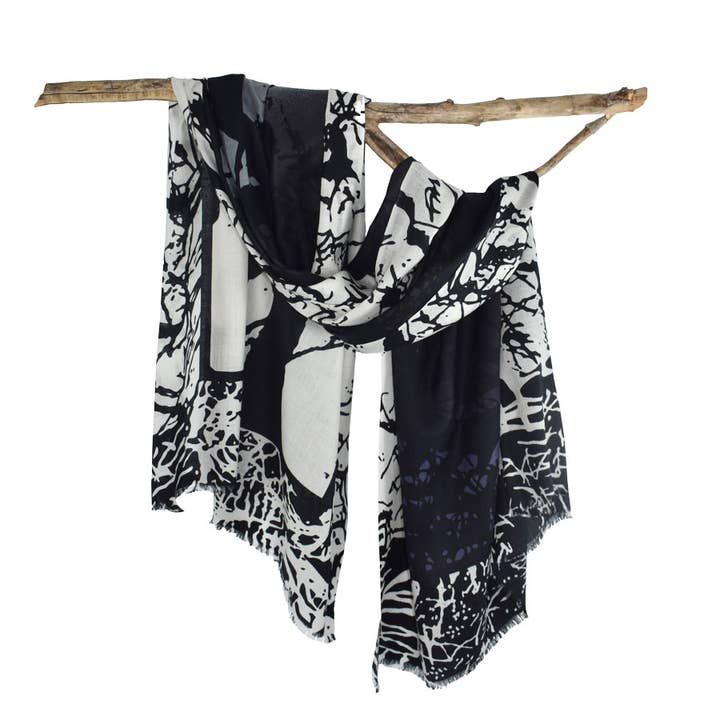 Wicked Graphic Ombre Scarf for wholesale by Dupatta Designs