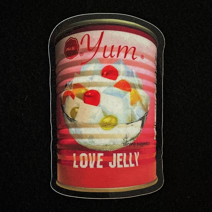Love Jelly Glitter Sticker for wholesale by Aimee Miller Art