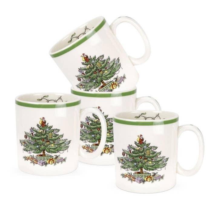 Spode Christmas Tree Mug (Gift Boxed) for wholesale by Portmeirion, Spode, Pimpernel, Nacthmann, Wrendale Designs