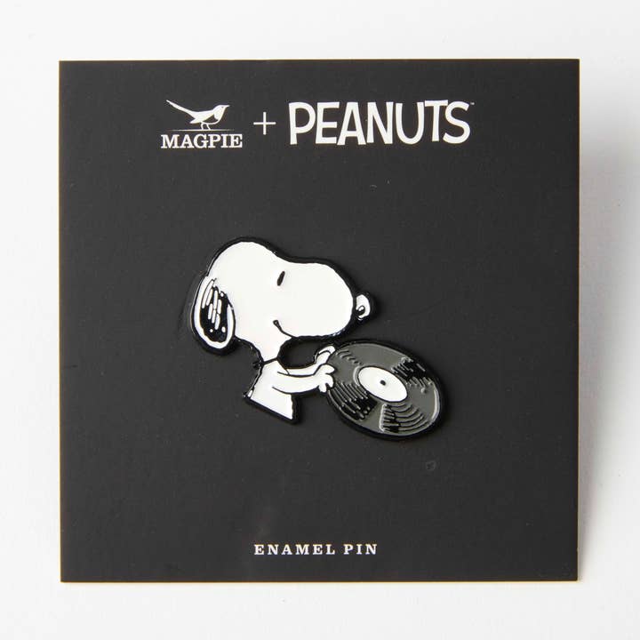 Peanuts Music is Life Pin - Record for wholesale by Magpie