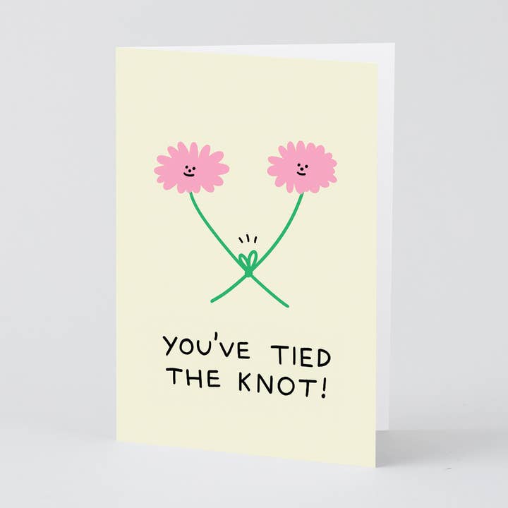Wrap - Wholesale Wedding card - ‘Tied the Knot’ Greetings Card0
