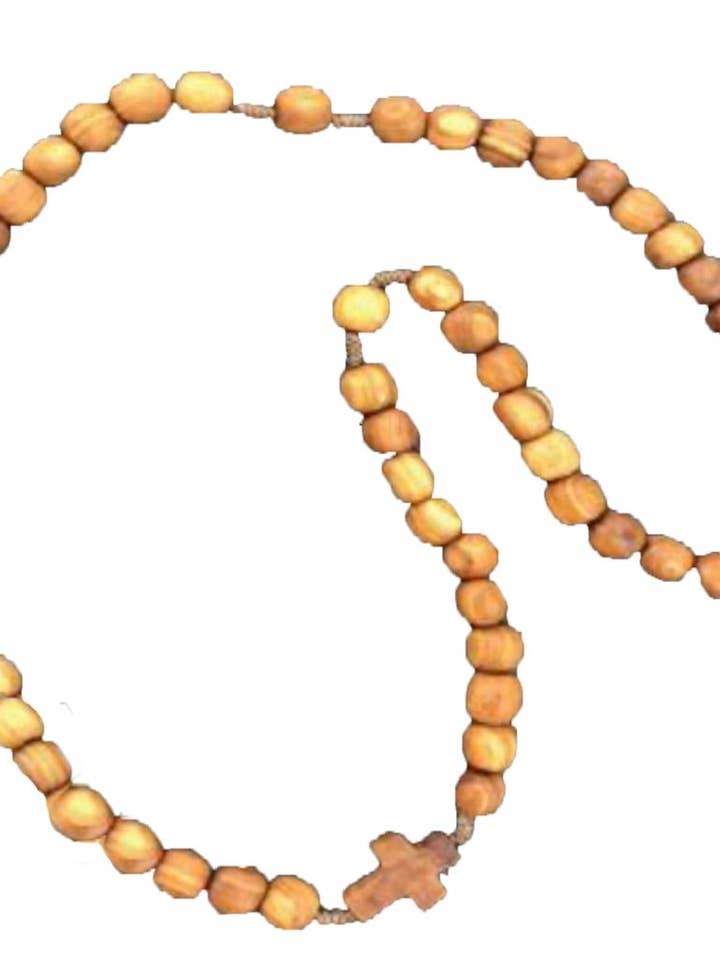 Madeira torneada oliveira em rosário por atacado de Dolfi