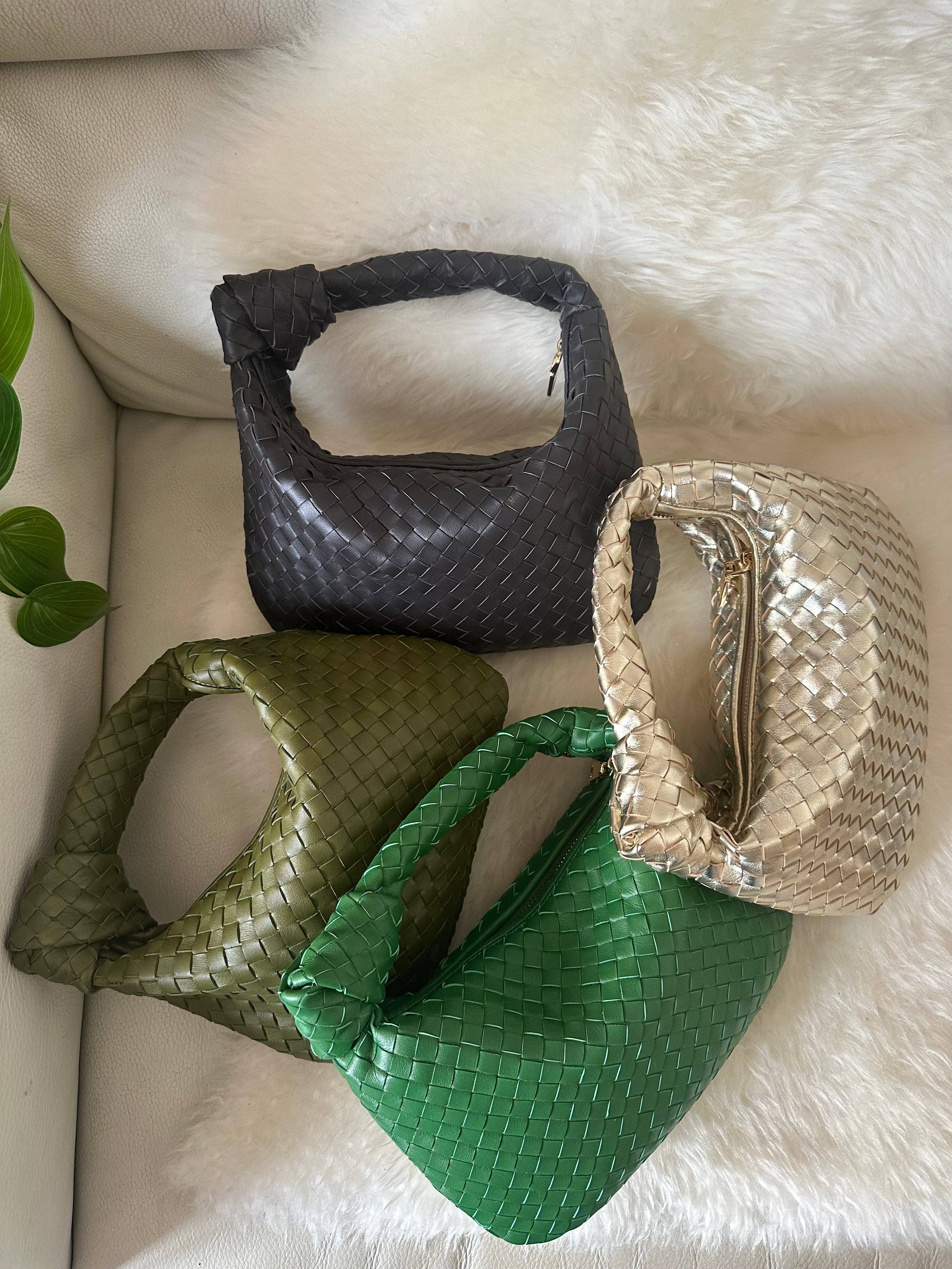 Zhade – Mala com alça superior – Mulher por atacado – JOLIE - pequena bolsa de couro trançado genuíno10