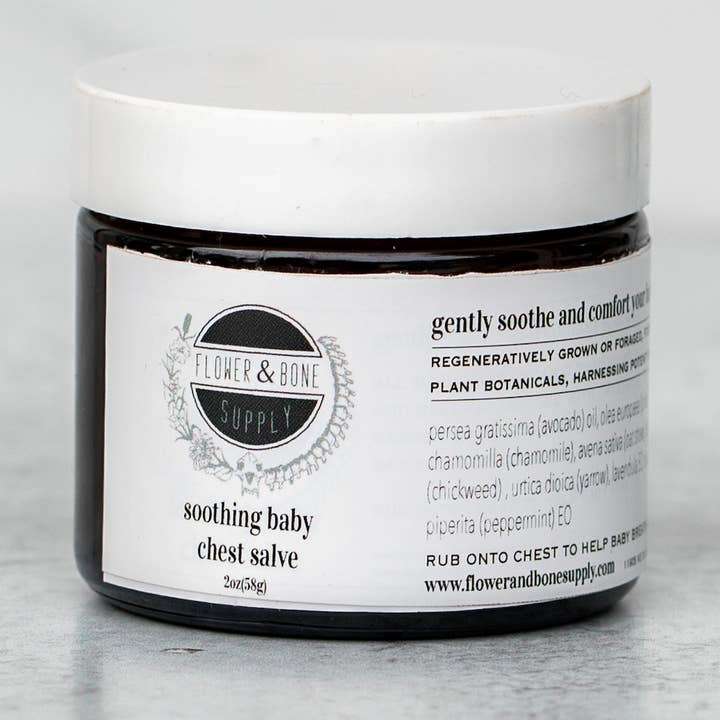 Baby Chest Salve för wholesale av Flower & Bone Supply