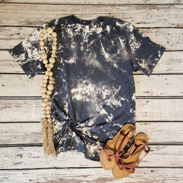 Shirts & Giggles - Wholesale T-Shirt - Women's - Bella+CanvasĀ® Blank Scrunch Bleached T-Shirt, Unisex Tee8