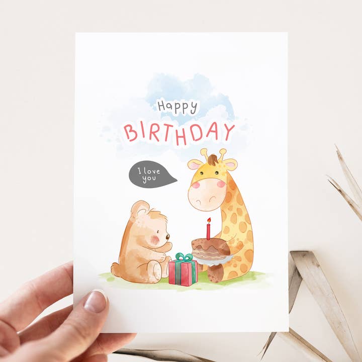 Geburtstagskarte für süße Freunde — PC61 für den Großhandel von Printii Cards