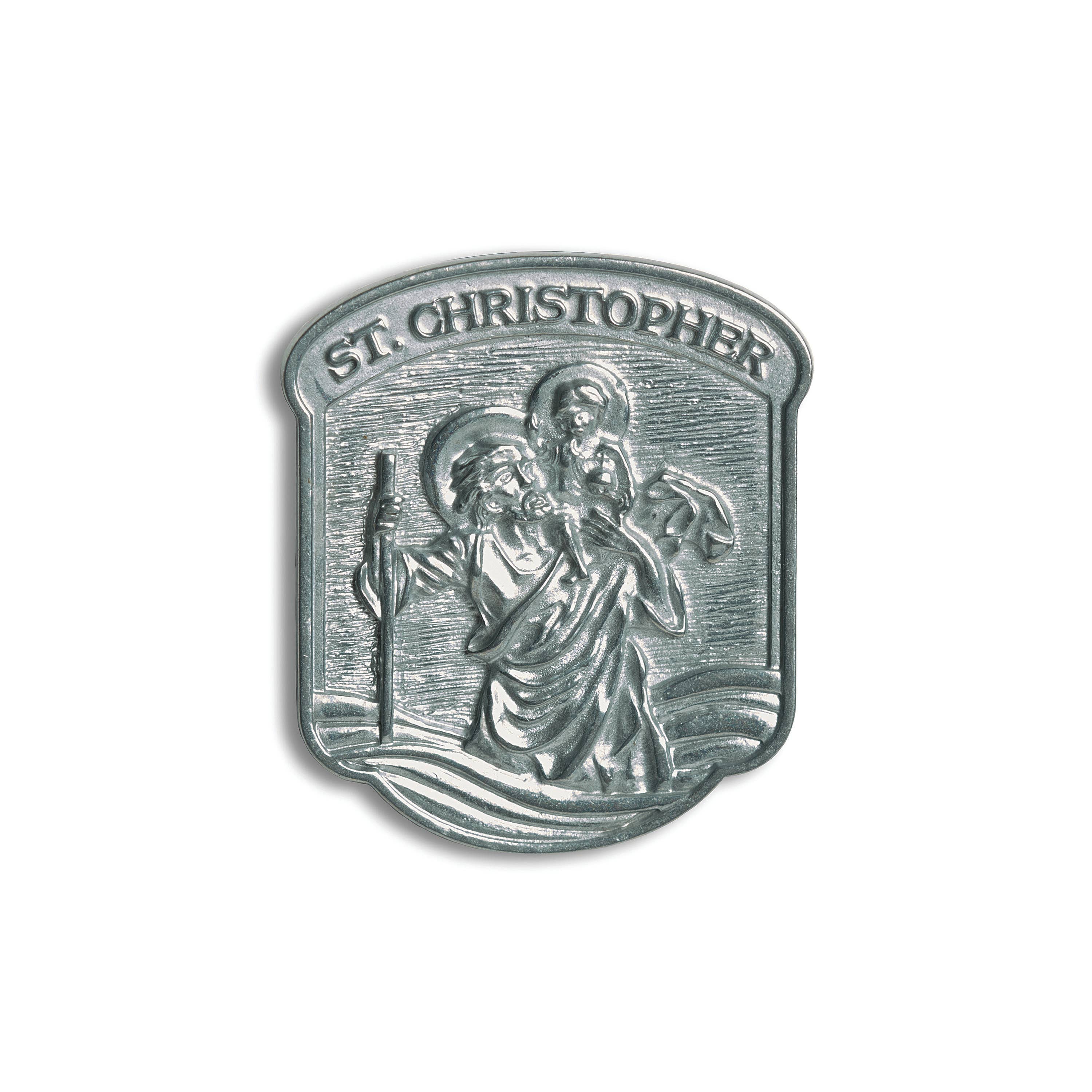 Roman - Wholesale Keepsake Coin/Token - St Christopher Visor Clip Carded; 6 Assorted 36-pc w/Display1