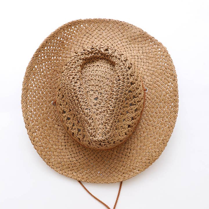 Leto Accessories - Wholesale Cowboy Hat - Women's - Stylish Bohemian Western Hat – Basketweave Cowboy 🏜️4