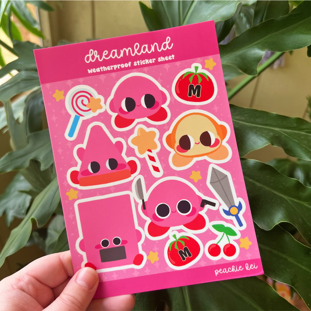 Peachie Kei - Wholesale Sticker - Dreamland Kawaii Sticker Sheet1