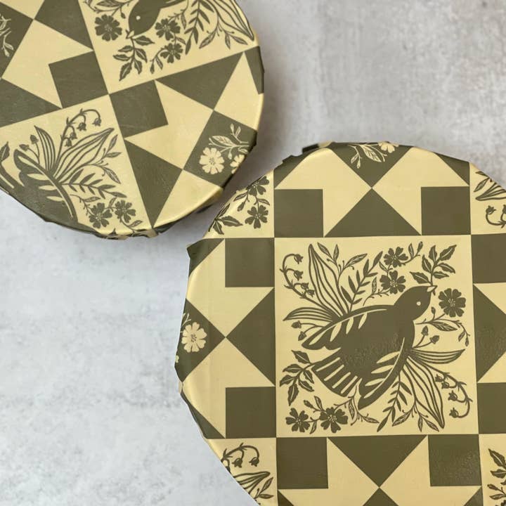 Tiled Forest Organic Beeswax Wraps - Set of 2 | Medium 10” & Large 15” for wholesale by Good Deeds Market
