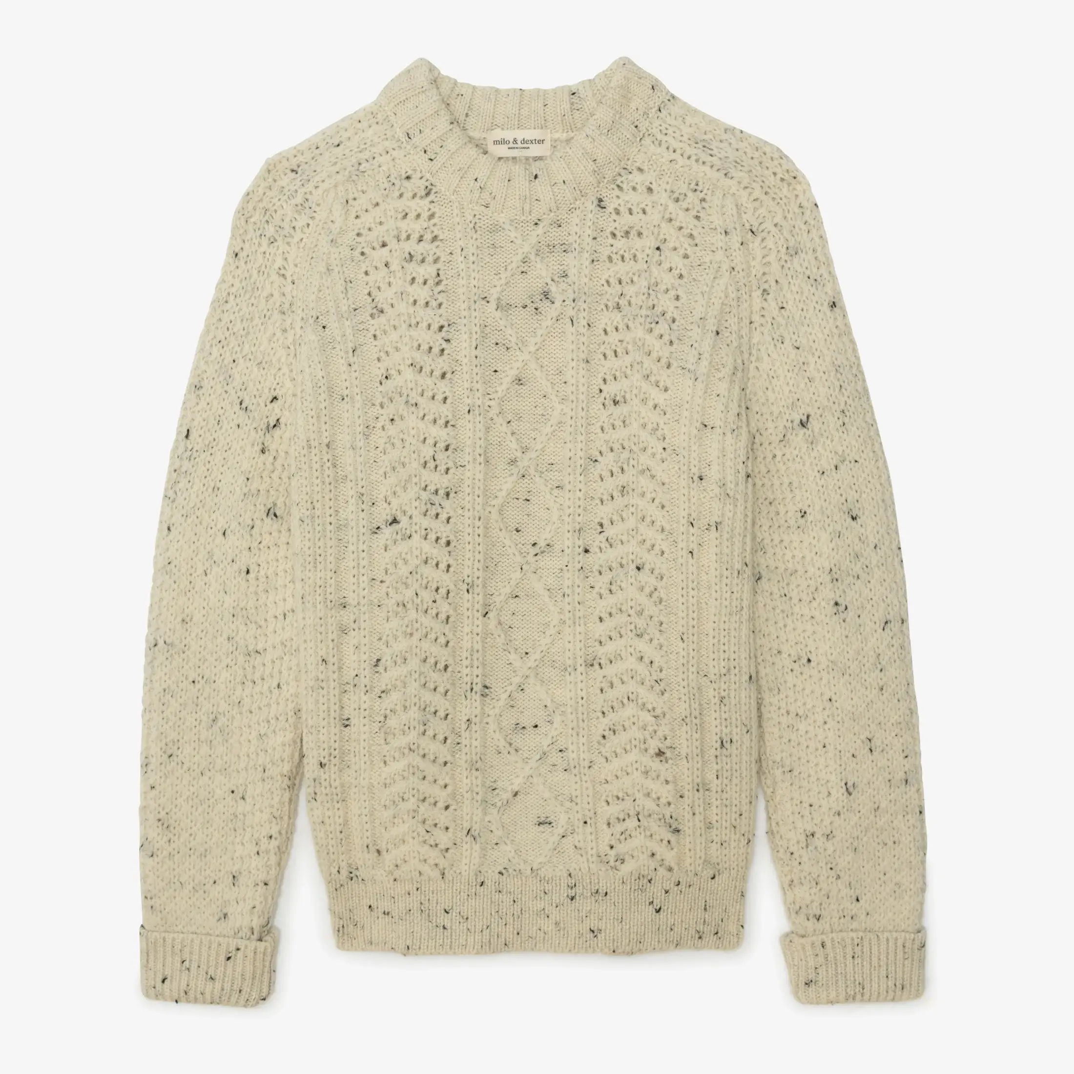 Canadian Woollen - Wholesale Knit Sweater - Unisex - HAND KNIT WOOL CLASSIC SWEATER1