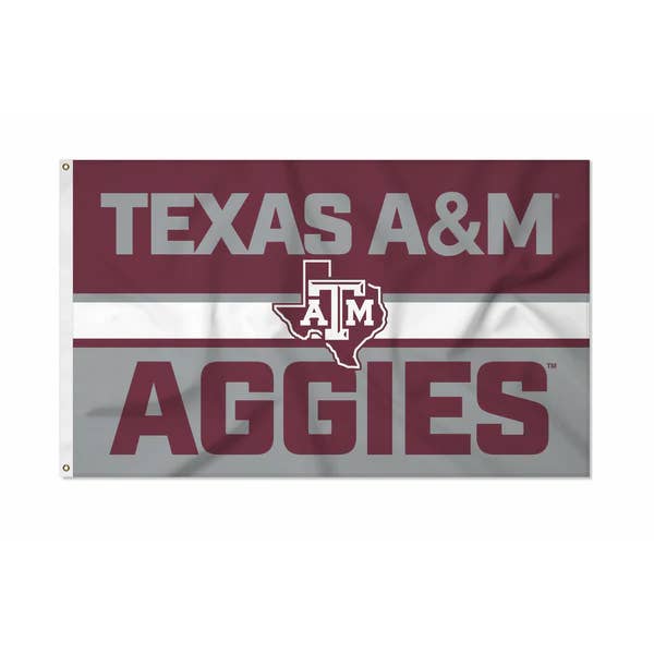 Texas A&M Aggies Bold 3' x 5' Banner Flag for wholesale by Rico Industries