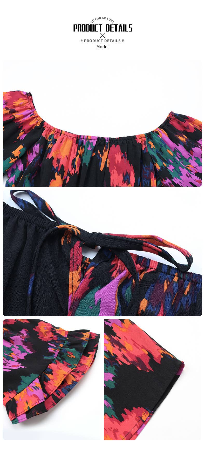 Black High-waisted peplum sleeve onesie for wholesale on Faire6