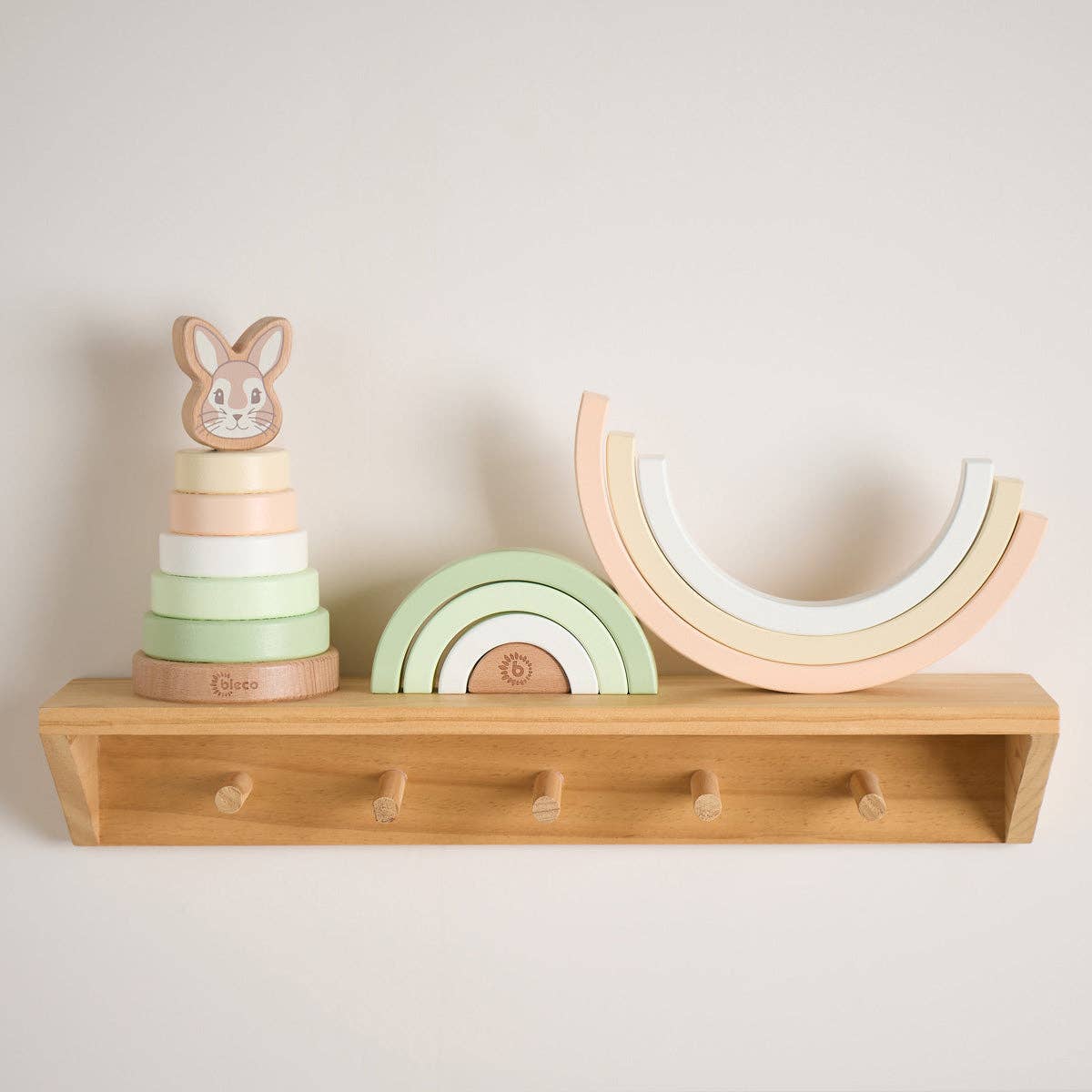 Bieco Spielwaren - Wholesale Wood Toy - Kids - RAINBOW BUNNY FINE FSC®2