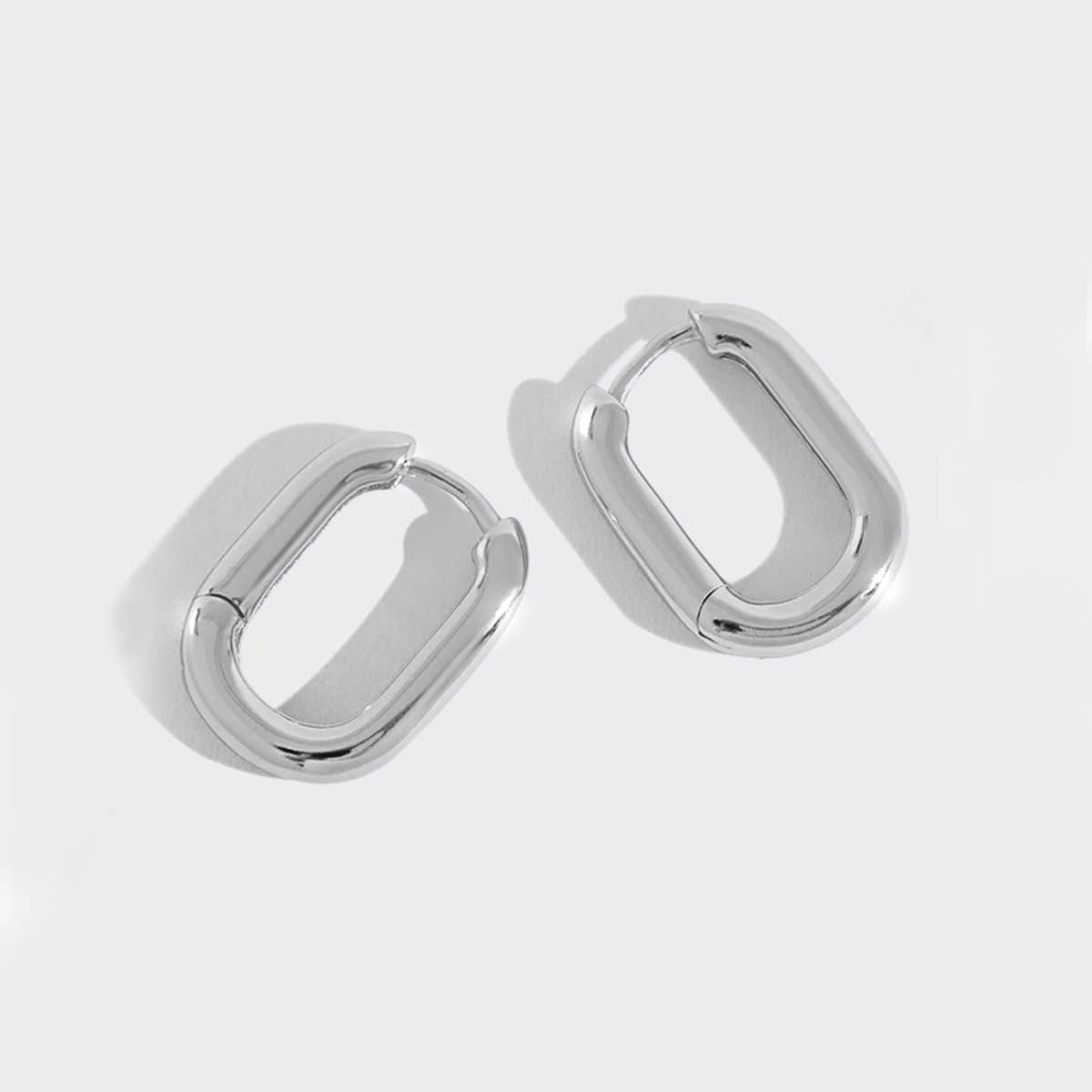 Love Local Jewelry - Vente Créoles - Créoles Brooklyn 1,1 cm en argent 925 avec plaquage or 18k ou argent 9990