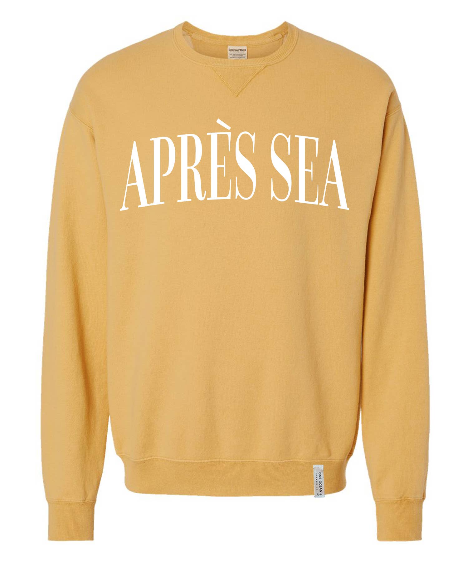 One Ocean Apparel Co.. - Wholesale Graphic Sweatshirt - Unisex - APRES SEA Crewneck - CUSTOM COLORS0