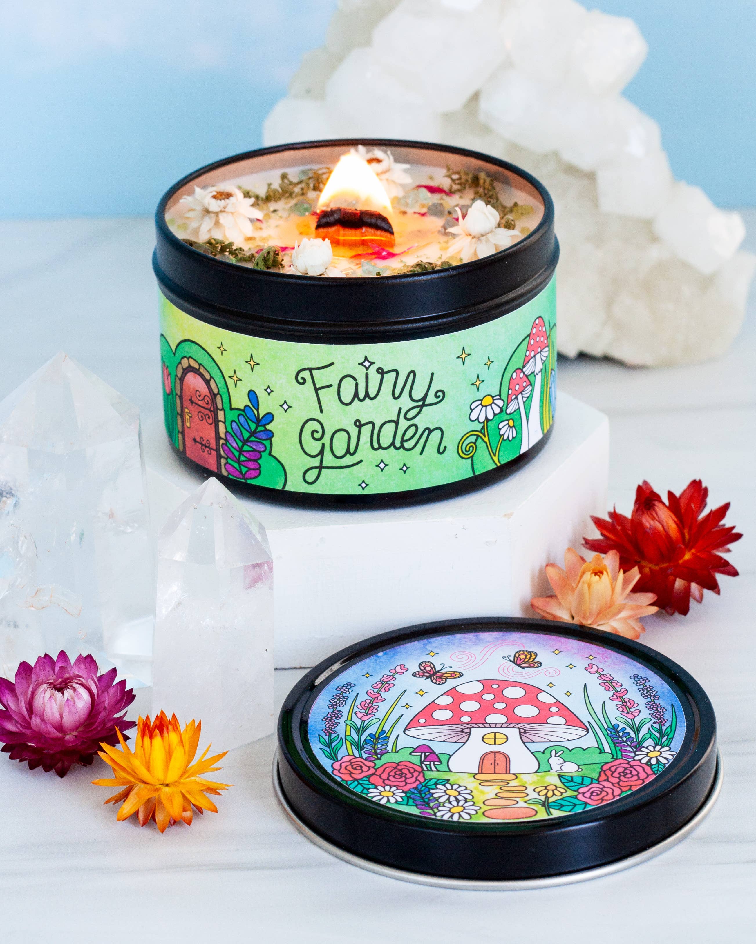 Rachel Beyer - Wholesale Travel Candles - Fairy Garden Soy Candle - Lemongrass + Ylang Ylang3