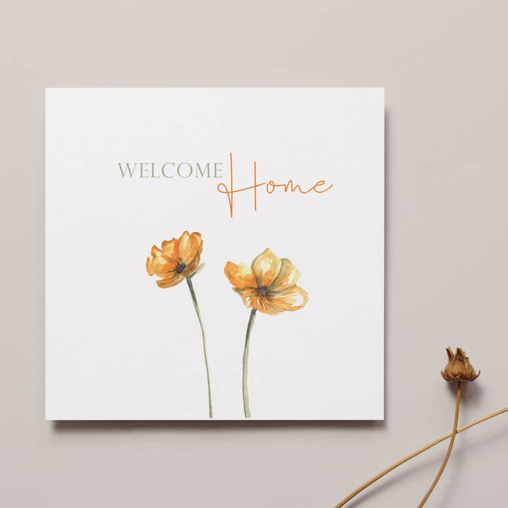 Welcome Home Card for wholesale by Meg Hawkins Art