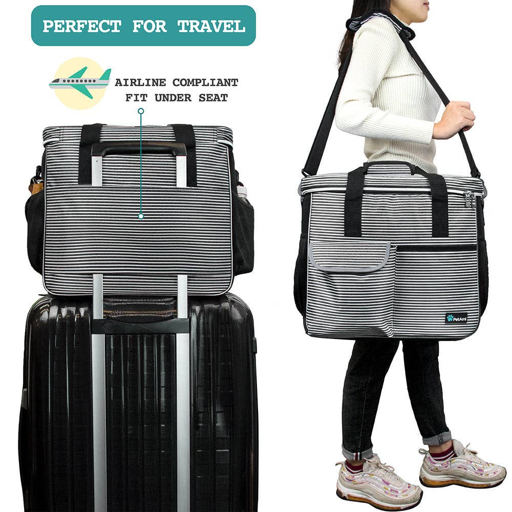 PetAmi - Vendita all'ingrosso Trasportino - Cani e gatti - Borsa Organizer Deluxe da Viaggio per Animali8