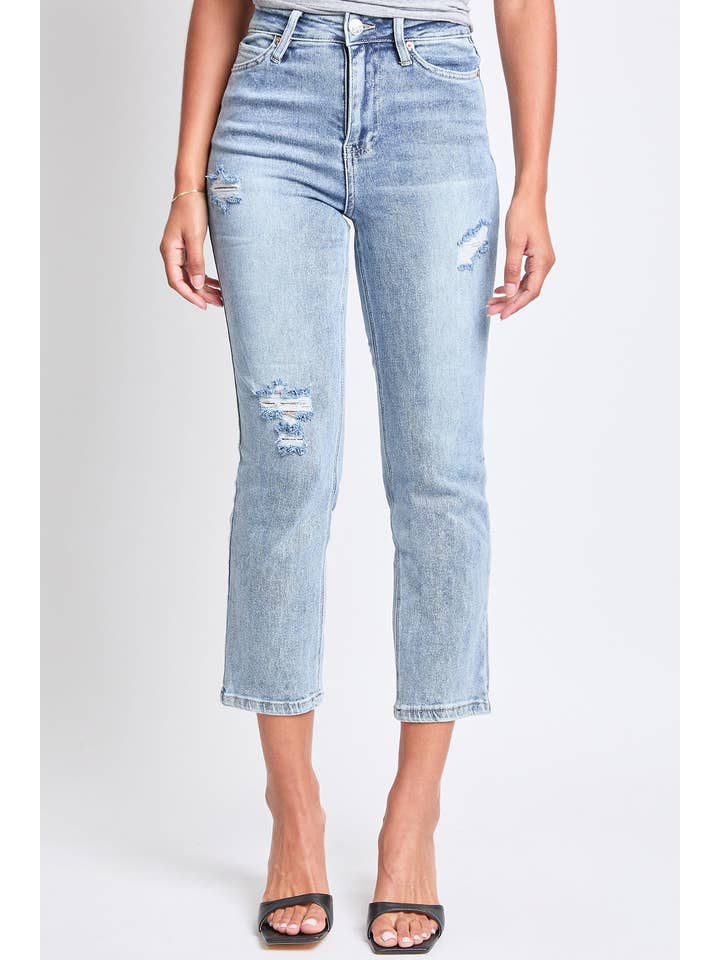 YMI - Wholesale Jeans - Women's - Luxe High Rise Vintage Stretch Straight Leg Jeans-P02716010