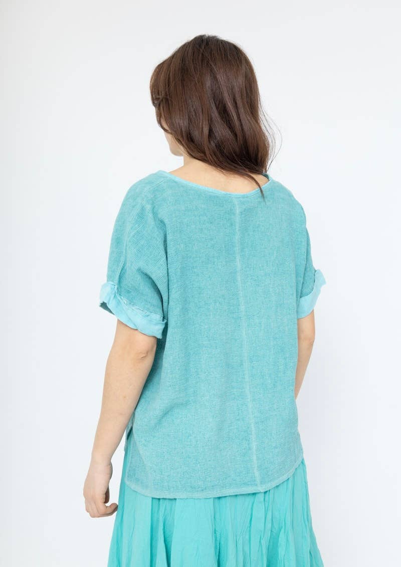 LINEN & COTTON HOUSE – Blusa - Mulher por atacado – Camisa de algodão e linho tamanho único67