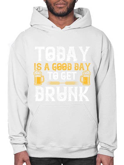 vandaag is een goede dag om dronken te worden 1660# - bier- Hoodie voor wholesale door tshirt unlimited