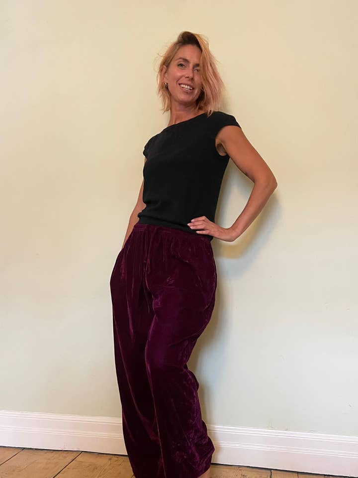 AW28 Velour Jogger Trouser for wholesale by Emma's Emporium