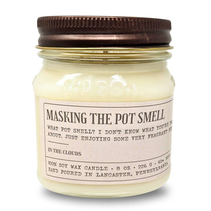 Sleazy Greetings - Wholesale Novelty candle - Masking The Pot Smell - Funny Candle 8oz Soy Wax1