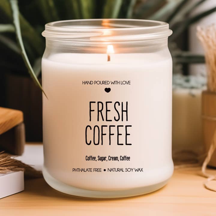 Fresh Coffee Scented Soy Candle - Coffee Scented Candle for wholesale by Be The Light Candle Co.