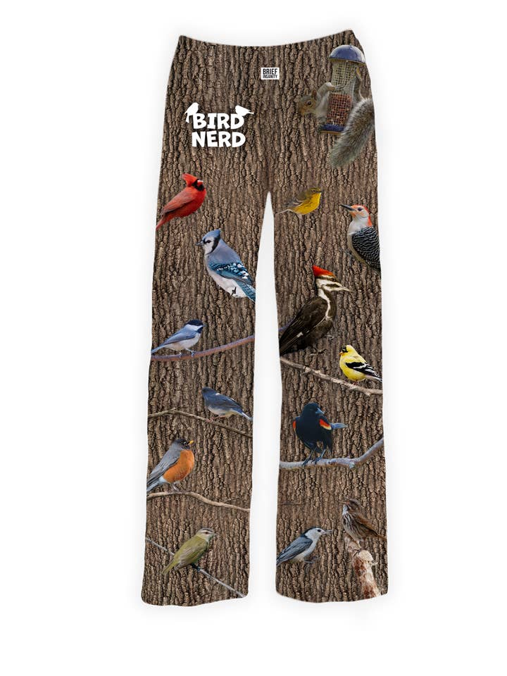 Bird Nerd Pajama Pants for wholesale by BRIEF INSANITY