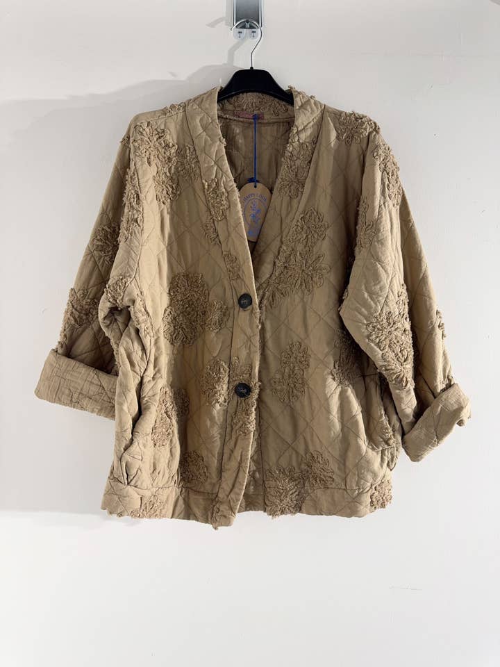 Happy look - Wholesale Jacket - Women's - Women's quilted cotton jacket – 3D embroidery, embossed2