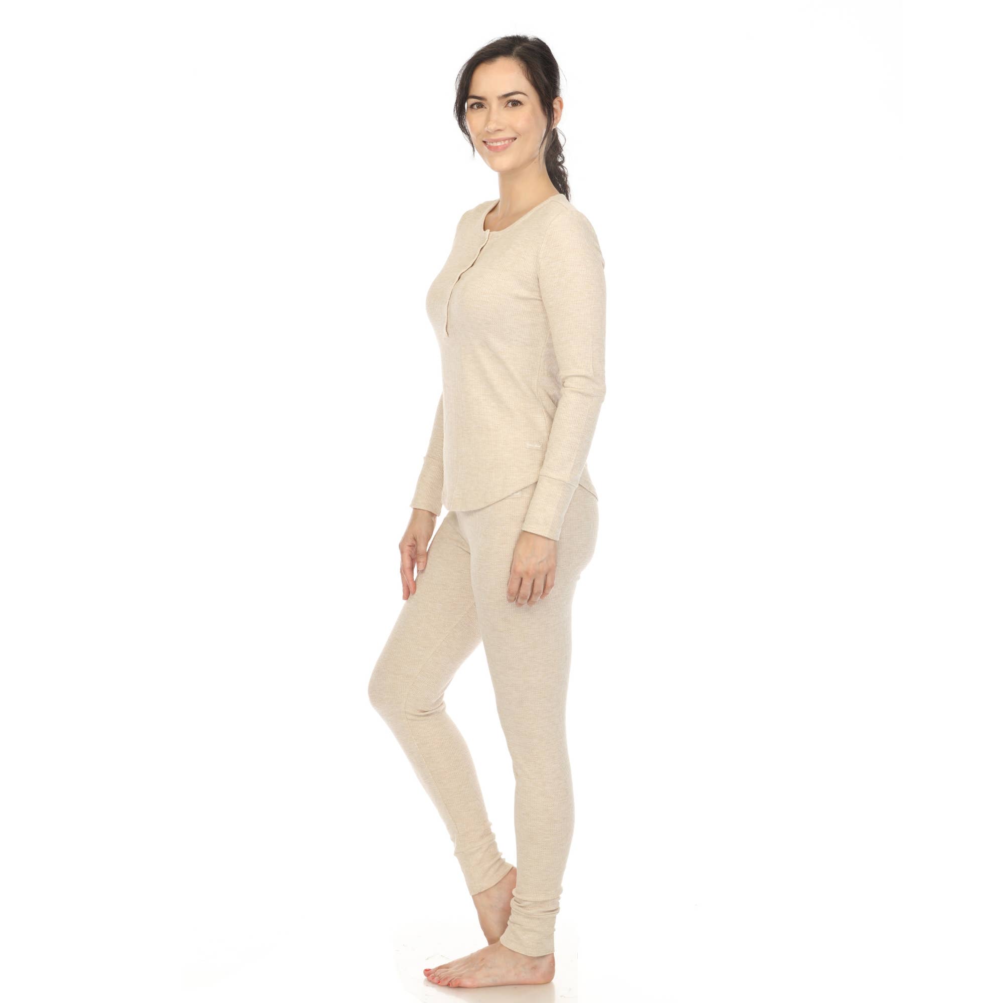 WHITE MARK - Wholesale Sleepwear Set - Women's - Women's Waffle Pajama Set20