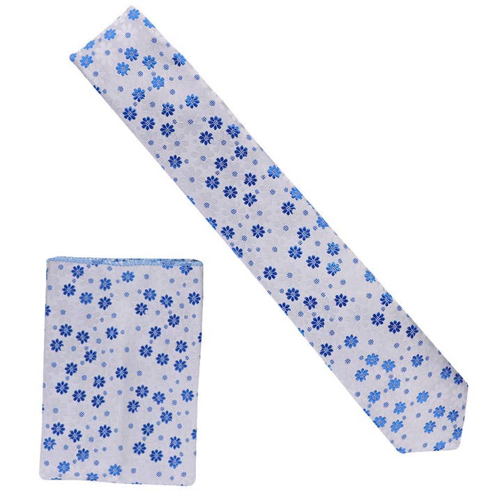 Dubal Brothers - Wholesale Necktie - Men's - Skinny Design Necktie & Pocket Square by Vittorio Farina46